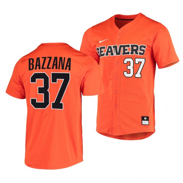 Travis Bazzana Oregon State Beavers #37 Orange Eli...