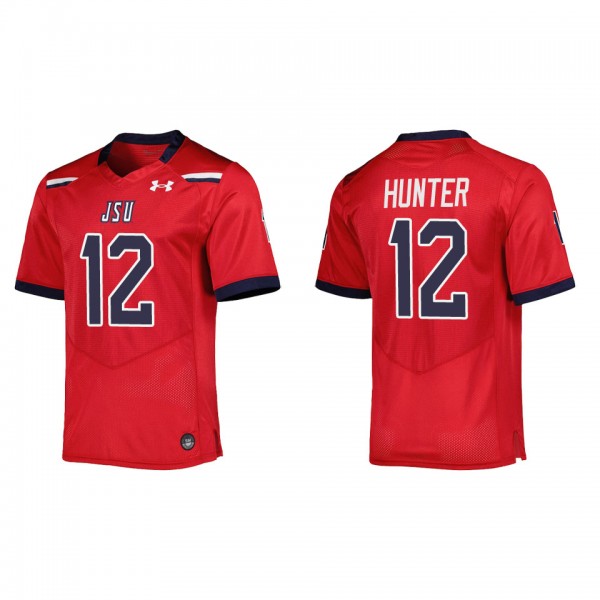Travis Hunter Jackson State Tigers Under Armour Replica Football Jersey Red