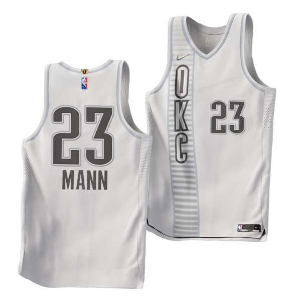 2021 NBA Draft Tre Mann #23 Thunder 75th Authentic...