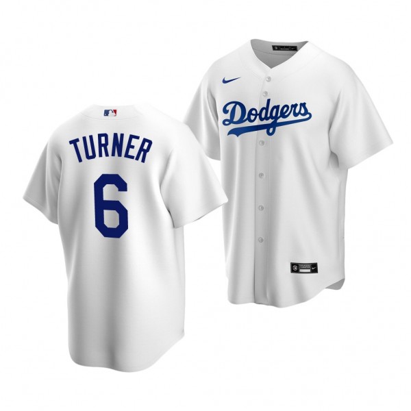 Los Angeles Dodgers Trea Turner 2022 Replica White...