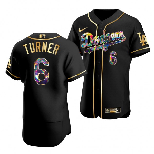 Trea Turner Los Angeles Dodgers #6 Black Diamond Edition Jersey