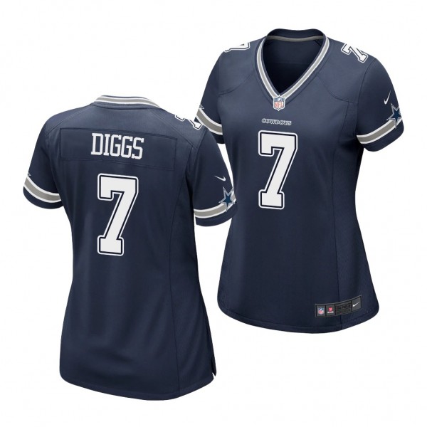 Dallas Cowboys #7 Trevon Diggs Jersey Game Navy Wo...