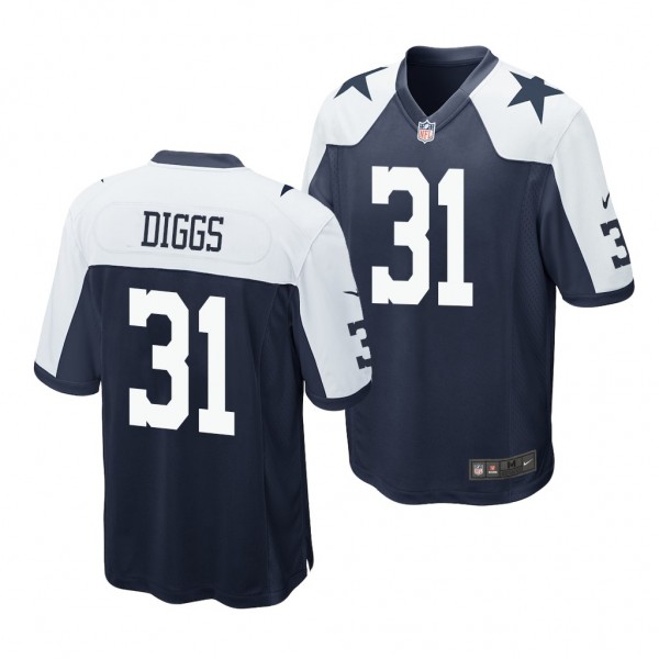 Dallas Cowboys Trevon Diggs Navy 2020 NFL Draft Al...