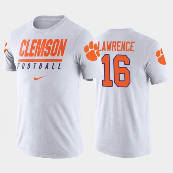 Clemson Tigers Trevor Lawrence White Icon T-Shirt