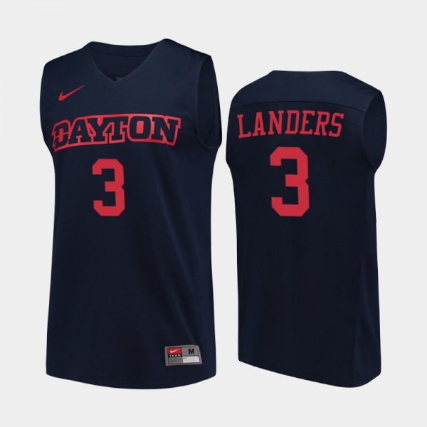 Dayton Flyers Trey Landers Navy College Basketball...