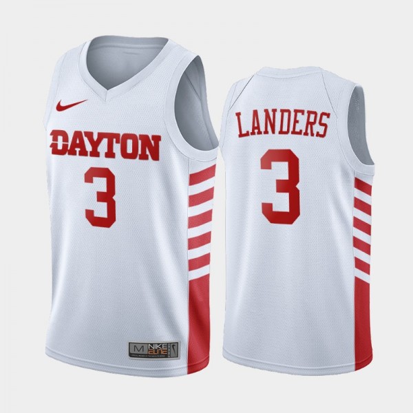 Dayton Flyers Trey Landers White College Basketbal...