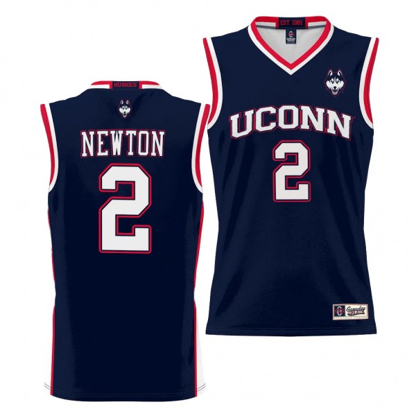 UConn Huskies Tristen Newton Navy #2 NIL Basketbal...