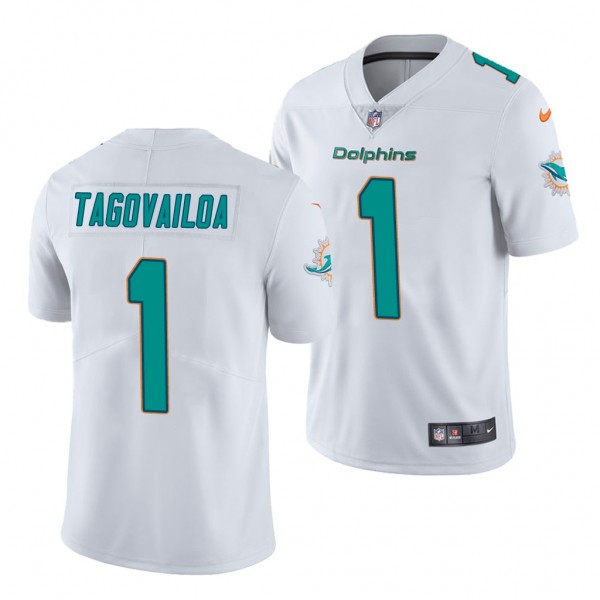 Miami Dolphins Tua Tagovailoa White 2020 NFL Draft Men's Vapor Limited Jersey