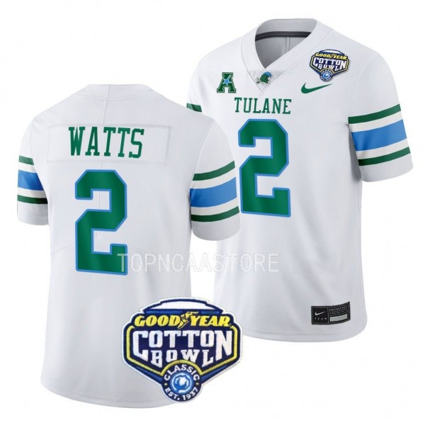 Duece Watts Tulane Green Wave 2023 Cotton Bowl Col...