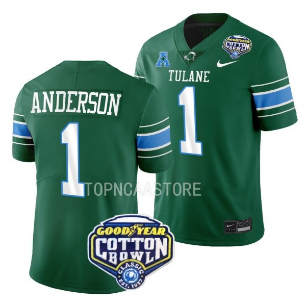 2023 Cotton Bowl Nick Anderson Tulane Green Wave #...