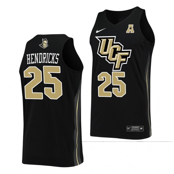 UCF Knights Tyler Hendricks College Basketball uniform Black #25 Jersey
