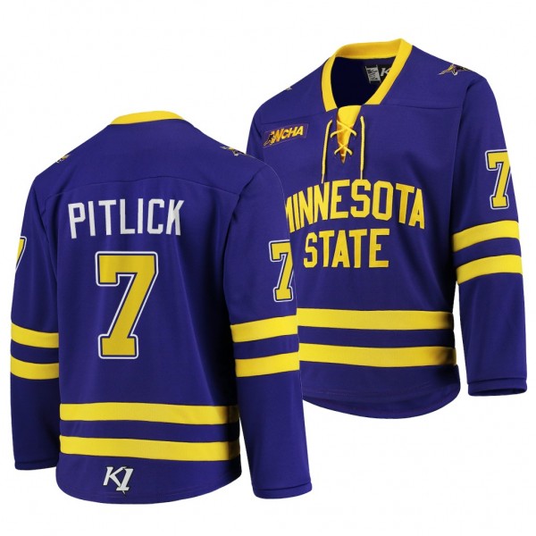 Tyler Pitlick Minnesota State Mavericks Purple Rep...