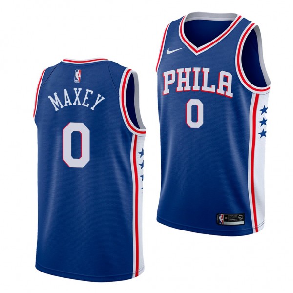 Tyrese Maxey Philadelphia 76ers 2020 NBA Draft Blu...