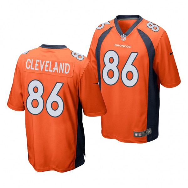 Denver Broncos Tyrie Cleveland Orange 2020 NFL Dra...