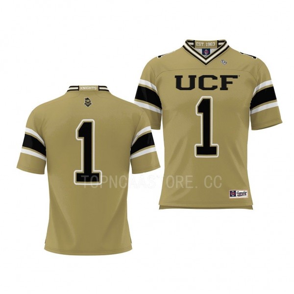 UCF Knights Jersey Endzone Football Gold #1 ProSph...