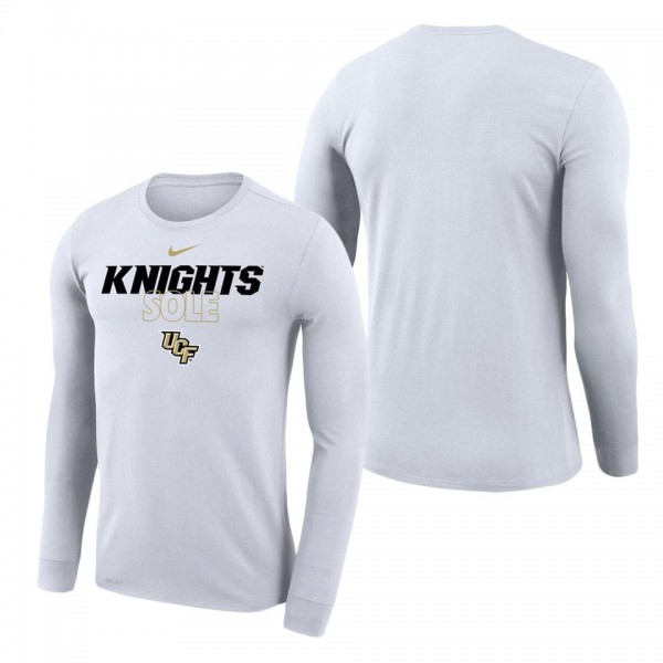 UCF Knights On Court Bench Long Sleeve T-Shirt Whi...
