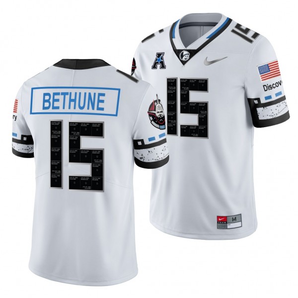 UCF Knights Tatum Bethune 15 White 2021-22 Space G...