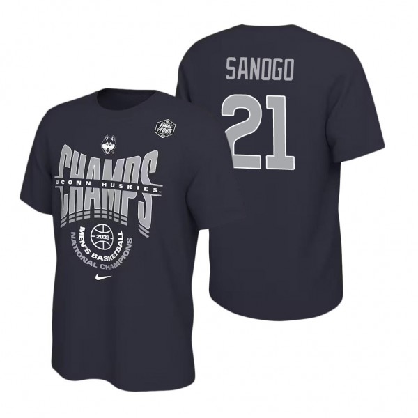 Adama Sanogo UConn Huskies Navy 2023 NCAA Final Fo...