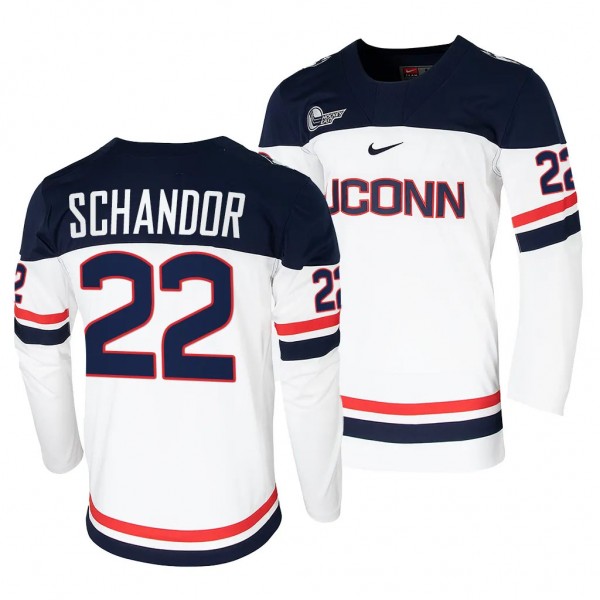 UConn Huskies Hudson Schandor College Hockey White...