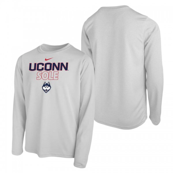 UConn Huskies Youth Sole Bench T-Shirt White