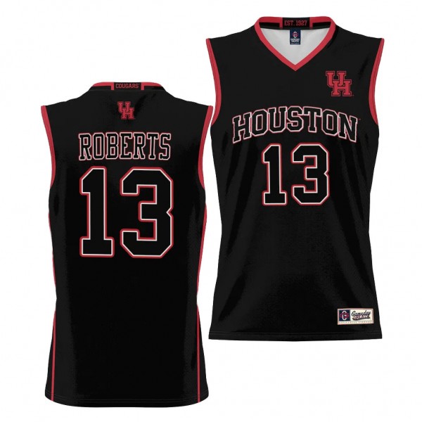 Houston Cougars J'Wan Roberts NIL Basketball Black...