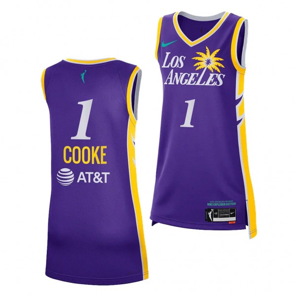 Los Angeles Sparks Zia Cooke 2023 WNBA Draft Purpl...