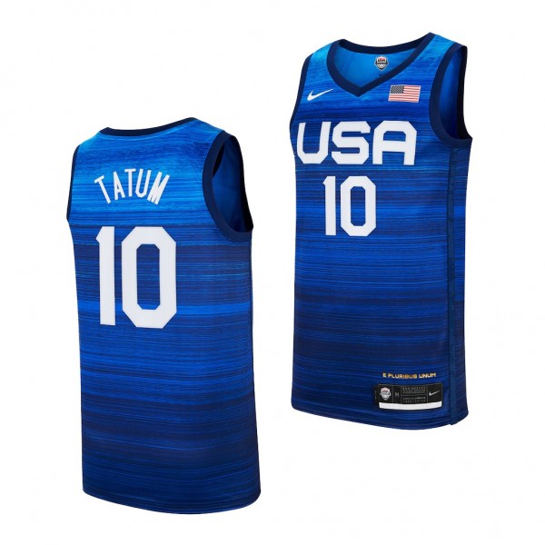 USA Basketball Jayson Tatum Tokyo Olympics 2021 Blue Away Jersey