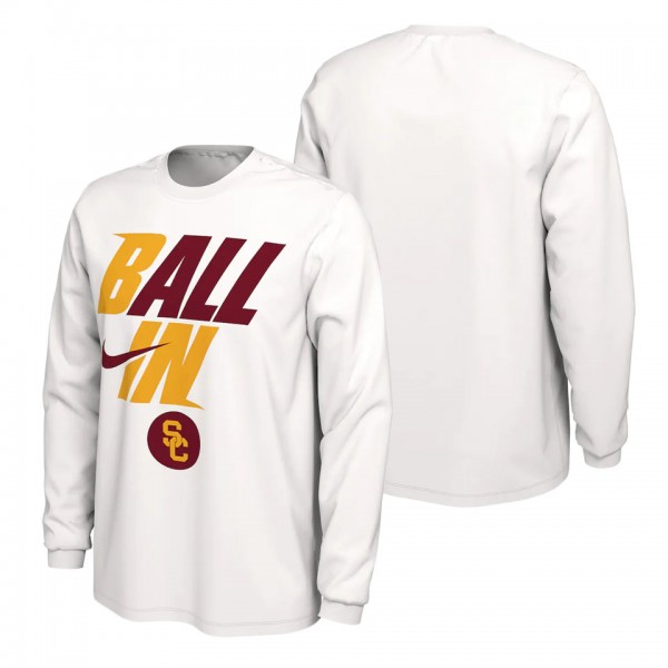 USC Trojans Nike Ball In Bench T-Shirt White