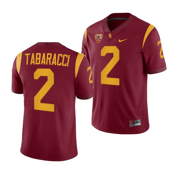 Carson Tabaracci USC Trojans College Football Cardinal 2022-23 2 Jersey Men