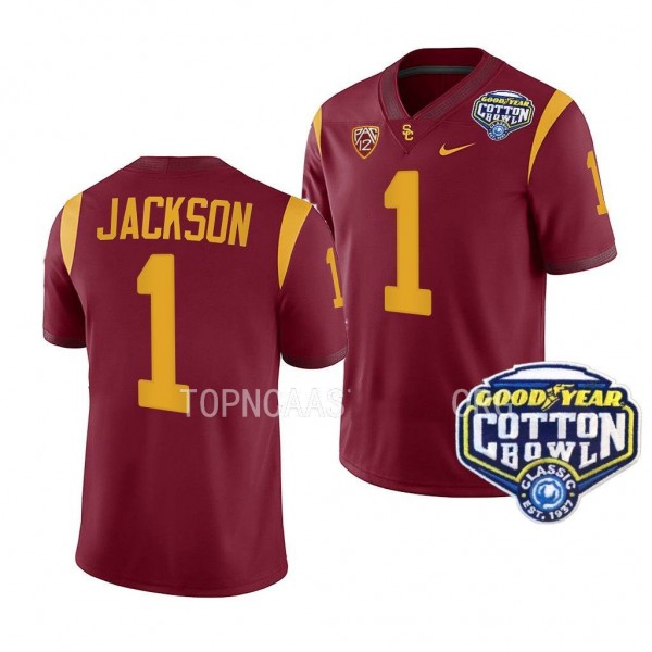 Domani Jackson USC Trojans 2023 Cotton Bowl Cardin...