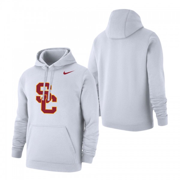 USC Trojans Nike Logo Club Pullover Hoodie White