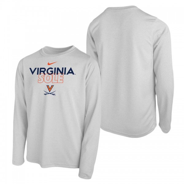 Virginia Cavaliers Youth Sole Bench T-Shirt White