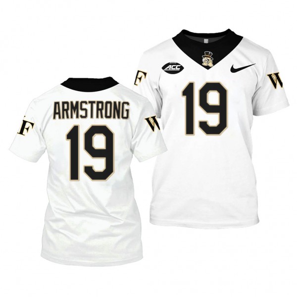 Wake Forest Demon Deacons 19 Bill Armstrong White ...