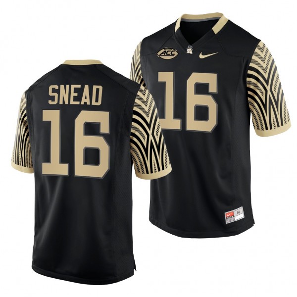 Wake Forest Demon Deacons Norm Snead 16 Black Coll...