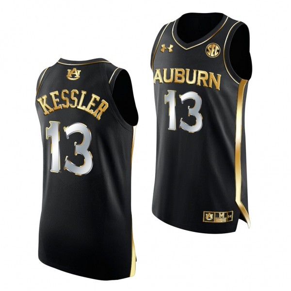 Auburn Tigers Walker Kessler #13 Black Golden Edit...