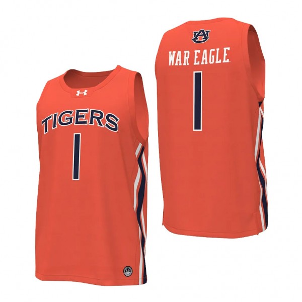 War Eagle #1 Auburn Tigers College Basketball Repl...