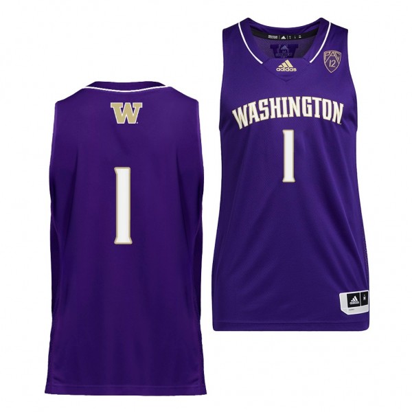 Washington Huskies #1 Purple College Basketball un...