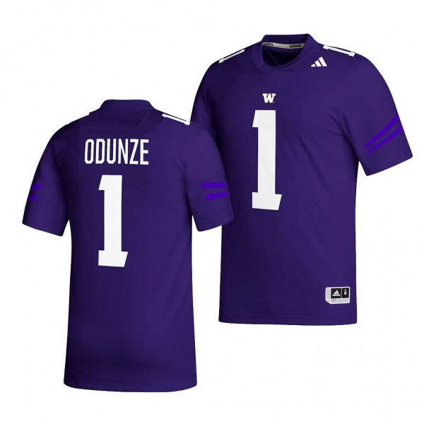 Rome Odunze Washington Huskies #1 Purple Jersey NI...
