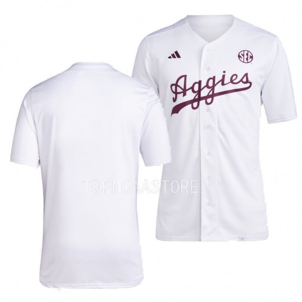 Texas Aggies College Baseball White Retail Jersey ...