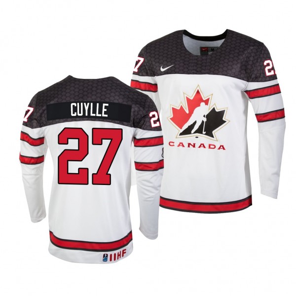 Canada Hockey Will Cuylle White 2022 IIHF World Ju...