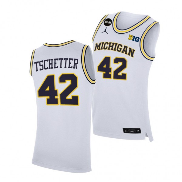 Michigan Wolverines Will Tschetter White Home 2021...