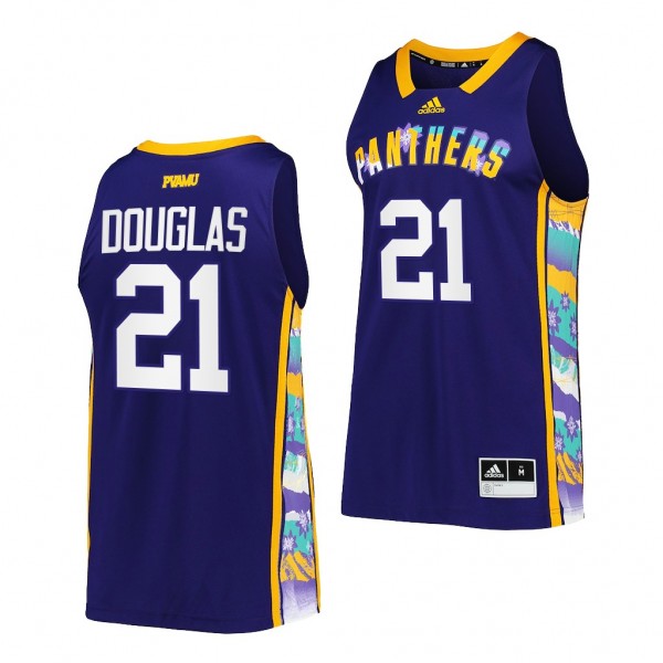 Prairie View A&M Panthers Honoring Black Excellence William Douglas #21 Purple Replica Basketball Jersey