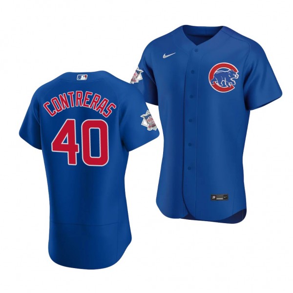 Willson Contreras Chicago Cubs #40 Royal Authentic...