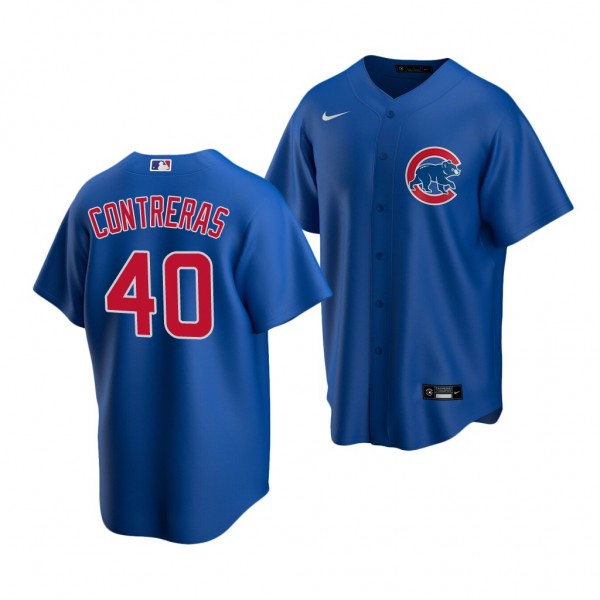 Chicago Cubs Willson Contreras 2022 Replica Royal #40 Jersey Alternate