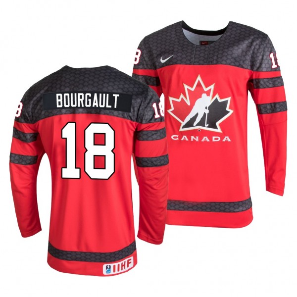 Xavier Bourgault #18 Canada Hockey 2022 IIHF World...