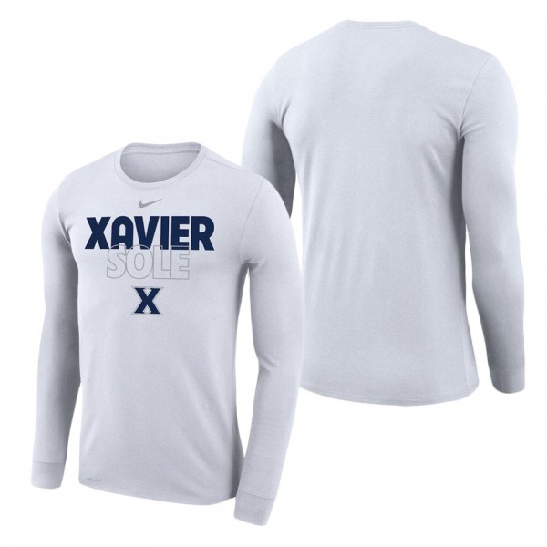 Xavier Musketeers On Court Bench Long Sleeve T-Shi...