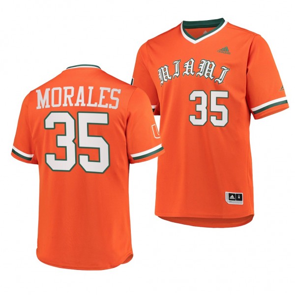 Yohandy Morales Miami Hurricanes #35 Orange Primeg...