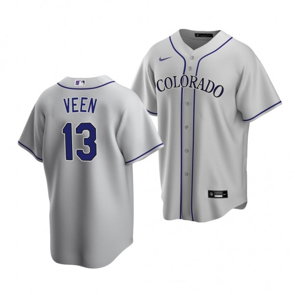 Zac Veen Colorado Rockies 2020 MLB Draft Gray Jers...