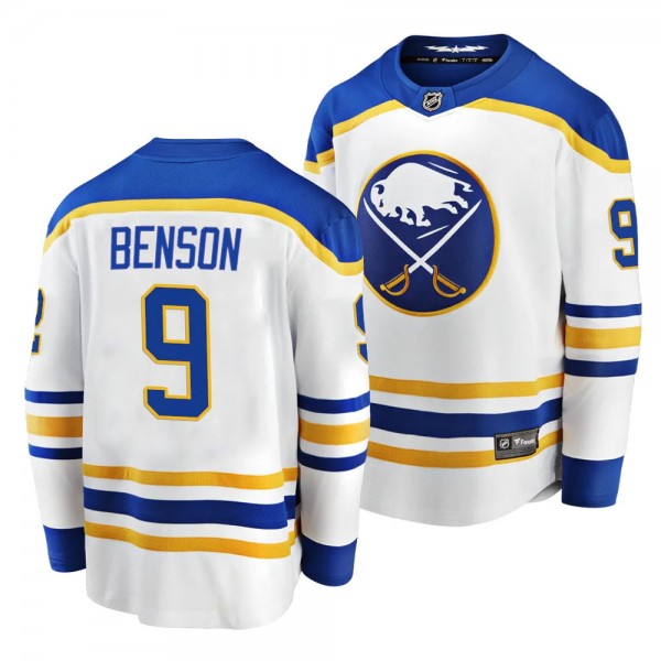2023 NHL Draft Zachary Benson Buffalo Sabres #9 Wh...