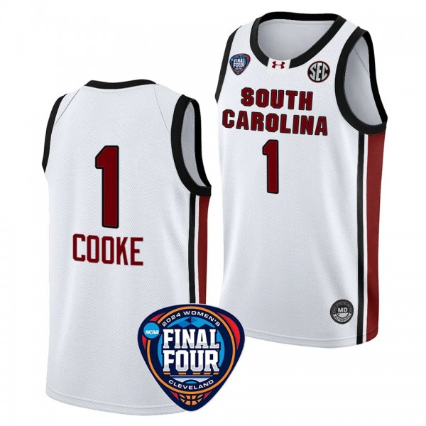 South Carolina Gamecocks Zia Cooke White #1 2024 N...